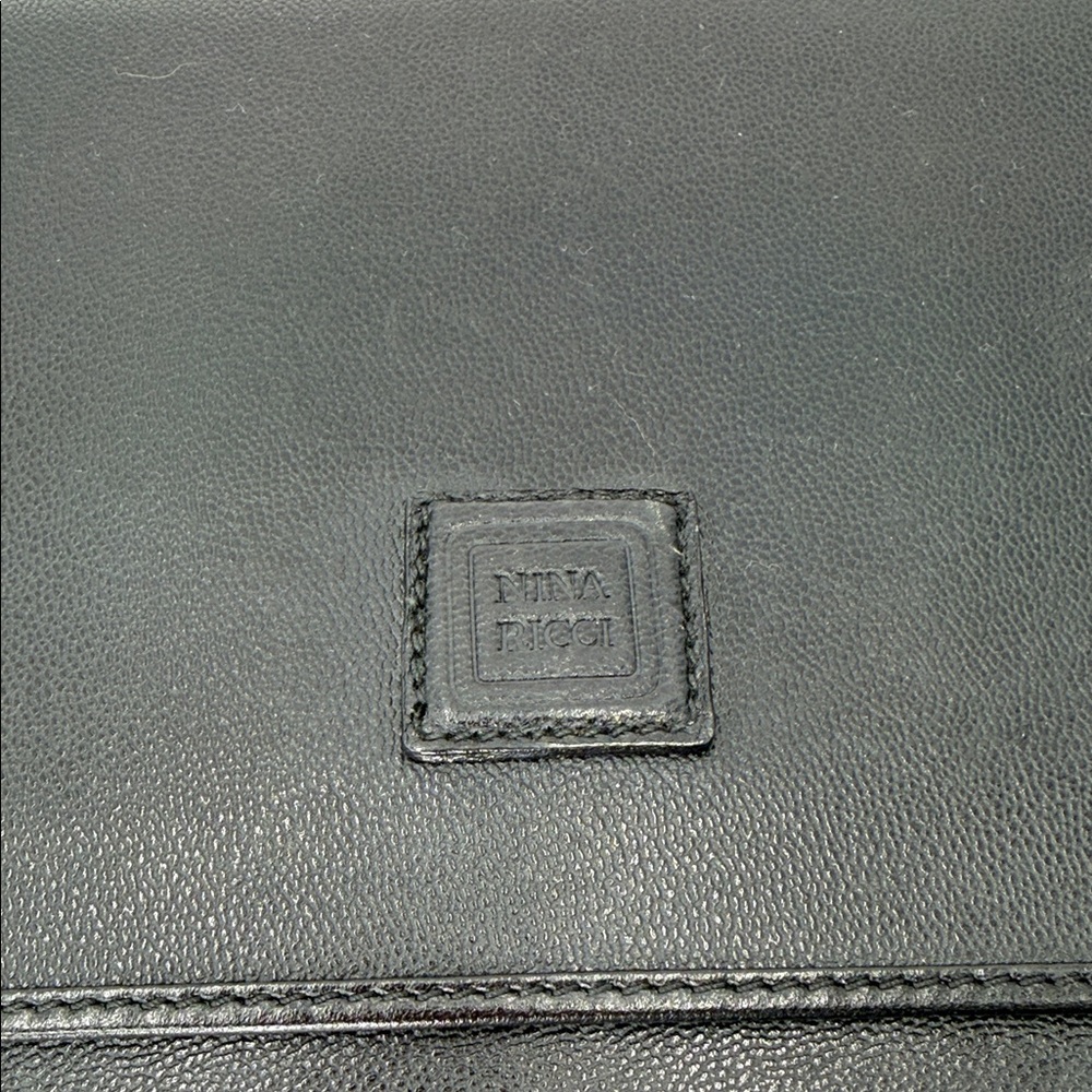 Nina Ricci Black Leather Envelope Bag - Picture 2 of 9